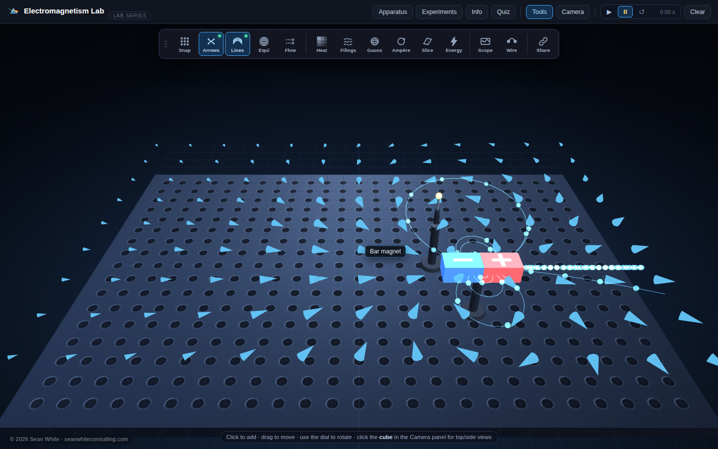 Build the bench, watch the fields appear — screenshot